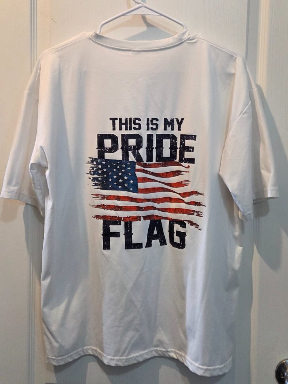 "This Is My Pride Flag" American Flag Graphic T-Shirt Large